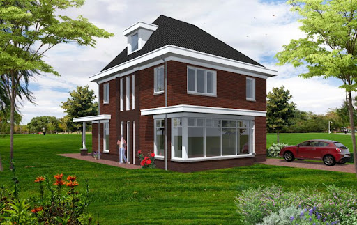 Nieuwbouw klassieke jaren 30 woning te Beilen